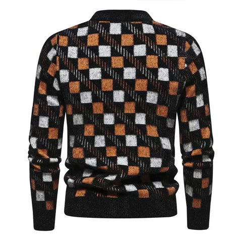 New Imitation Mink Sweater Soft and Comfortable  Fashion Warm Knit Sweater  Men Clothing