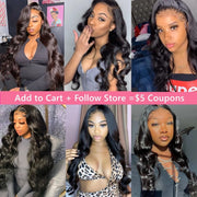 40 Inch 13x4 13x6 HD Body Wave Lace Front Wig Pre Plucked Loose Wave Lace Frontal Wig 100% Human Hair Wigs For Black Women
