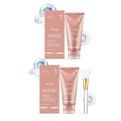 Collagen Peel off Mask Oil-Control Pore Shrinking Blackhead Removal Firming Lifting Moisturizing Brightening Night Wrapping Mask