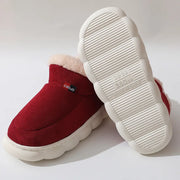 Smile PoP Winter Plush Men Cotton Shoes Warm Plush Men House Slippers Outdoor Soft Non Slip Women's Shoes Casual Furry Men Shoes