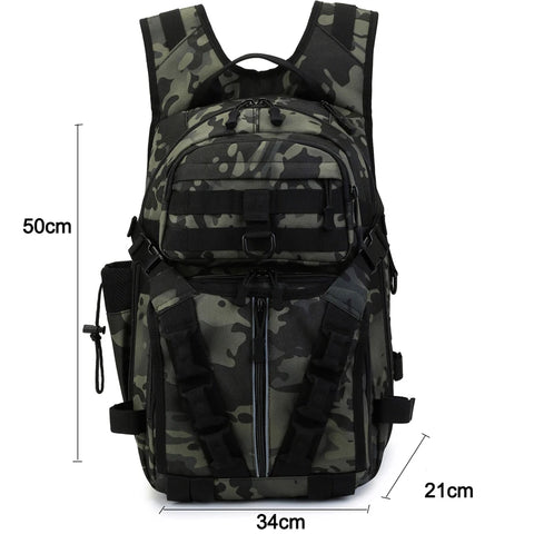Men Fishing Lure Rod Box Bag Camping Climbing Backpack Hunting Multi-function Military Tactical Men Bags Fishing Shoulder Bag