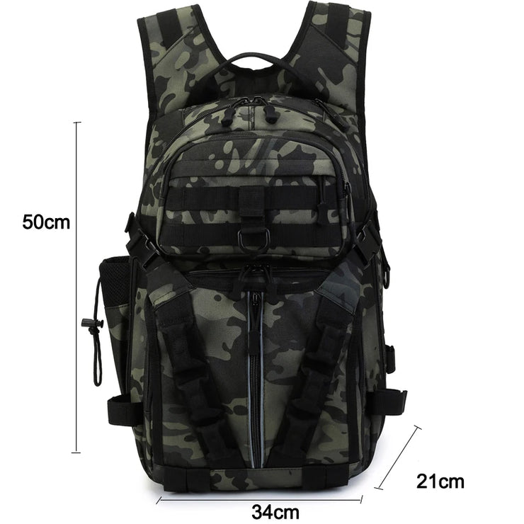 Men Fishing Lure Rod Box Bag Camping Climbing Backpack Hunting Multi-function Military Tactical Men Bags Fishing Shoulder Bag