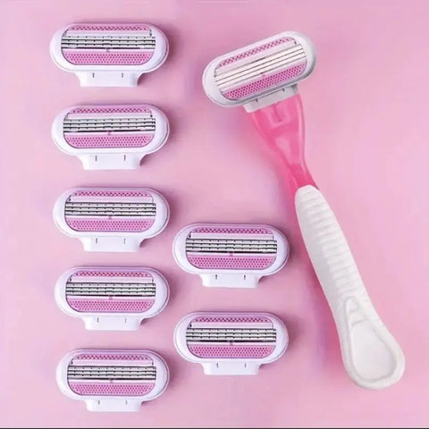 Women Safety Razor Blades Face/ Leg/ Armpit/ Bikini Beauty Hair Removal Shaving Compatible Venus Shaver