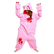 Gloomy Bear Character Peripheral Pink Jumpsuit Winter Sleepwear Home Outfit Kawaii Black Couple Sleepwear