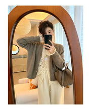 Women's Clothing 2024 Spring Autumn Sexy Hollow Out Lace Chic Vintage T-shirts Female Casual Solid V Neck Slim Long Sleeve Tops