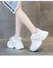 Women's Shoes Casual Shoes Spring Sneakers Platform Woman-shoes Tennis Female Fashion Thick Sole 2024 Roses Trainers Increased I