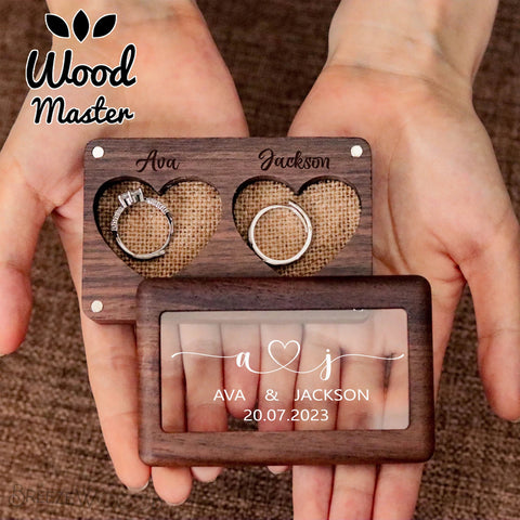 Custom Wood Travel Jewelry Box - Wooden Jewelry Organizer, Engraved Jewelry Storage, Portable Jewelry Case, Travel Storage