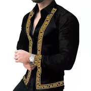 Europe and the United States men's clothing autumn independent station cross-border new hot street men fashion casual printed yo