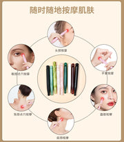 Eye Massage Pen Natural Rose Quartz Stone Acupuncture Wand Face Gua Sha Tool Skin Lifting Care Massager Health Beauty Product