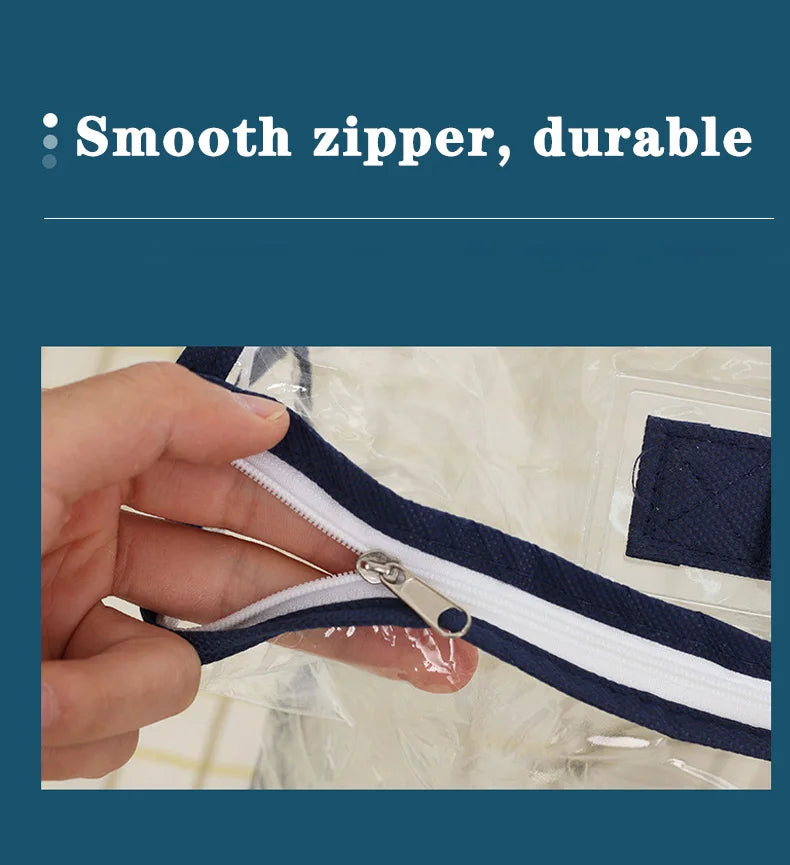 1-8Pcs Quilt Pillow Storage Bags Moving Bedding Packing Bags Transparent PVC Storage Bags Blanket Packing Bags Pillowcase Bags