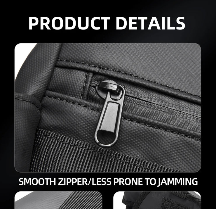 Fashion Casual Men Roll Top Shoulder Messenger Bag Large Size Outdoor Cycling Crossbody Side Bags Male Urban Trend Daypack