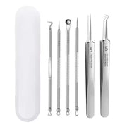 3-8Pcs Blackhead Clip Pimples Tweezer Blackhead Remover Stainless Steel Cell Clip Beauty Product Acne Needle Skin Cleanning Tool