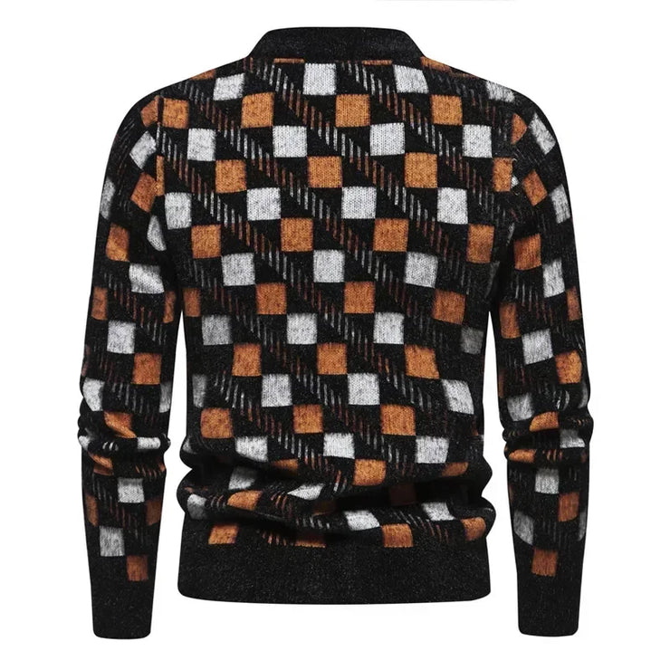 New Imitation Mink Sweater Soft and Comfortable  Fashion Warm Knit Sweater  Men Clothing