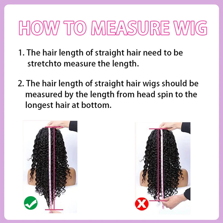 Water Wave 13x6 Lace Front Wigs Human Hair Wet and Wavy Wigs for Women Deep Curly Lace Front Wigs Pre Plucked with Baby Hair