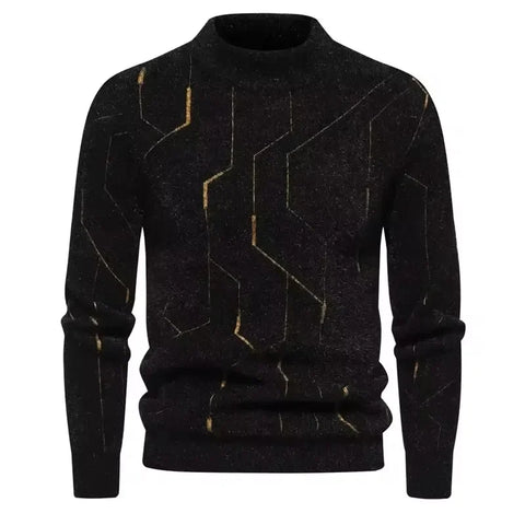 New Imitation Mink Sweater Soft and Comfortable  Fashion Warm Knit Sweater  Men Clothing