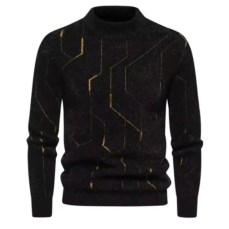 New Imitation Mink Sweater Soft and Comfortable  Fashion Warm Knit Sweater  Men Clothing