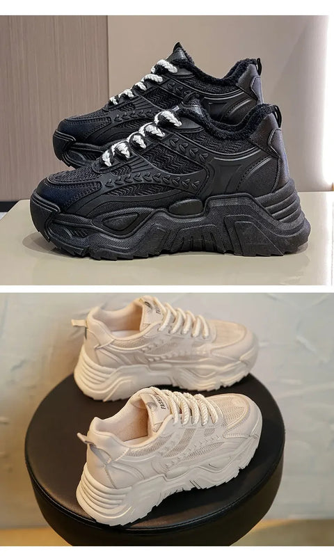 Sports Shoes for Women Athletic Round Toe High on Platform Woman Footwear Sneakers Sale Designer Luxury Offers Vulcanized Shoe H