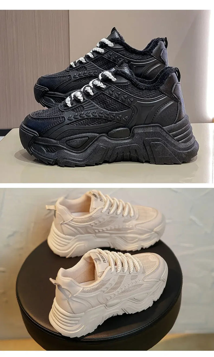 Sports Shoes for Women Athletic Round Toe High on Platform Woman Footwear Sneakers Sale Designer Luxury Offers Vulcanized Shoe H