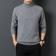 Sweatwear Men's Sweater Warm Long Sleeve Pullover Coats Solid Color Turtleneck Men Clothing