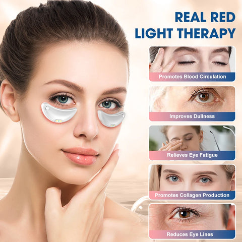 EMS Electric Eye Massager for Women Home Use Beauty Product with Light Therapy for Eye Massage Reduce Fine Lines, Dark Circles