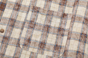 Women's Elegant Blouse Cotton Plaid Shirts Jackets Middle-aged Fashion Women's Clothing 2024 Sales Couples Shirts and Blouses