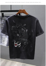 2025 New Summer Embroidered Short-sleeved T-shirt Men Clothing