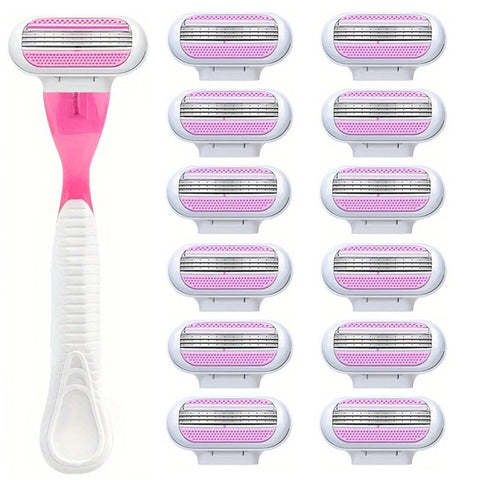Women Safety Razor Blades Face/ Leg/ Armpit/ Bikini Beauty Hair Removal Shaving Compatible Venus Shaver
