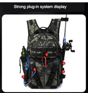 Men Fishing Lure Rod Box Bag Camping Climbing Backpack Hunting Multi-function Military Tactical Men Bags Fishing Shoulder Bag
