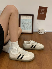 Women's Shoes Autumn New Fashion Casual Shoes College Style Wide Toe Soft Comfortable Flat Shoes Outdoor Casual Sports Shoes2024
