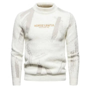 New Imitation Mink Sweater Soft and Comfortable  Fashion Warm Knit Sweater  Men Clothing