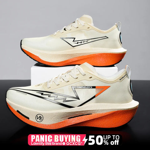 Running Shoes Carbon Board Speciality Marathon Men Sports Breathable Lightweight Women&