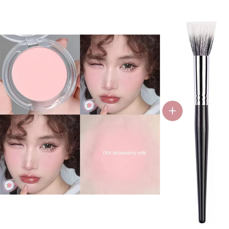Monochrome blush Matte Natural Cheek Color Brightening Face Waterproof Facial Contouring Makeup Blush Powder Soft Makeup