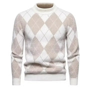 New Imitation Mink Sweater Soft and Comfortable  Fashion Warm Knit Sweater  Men Clothing