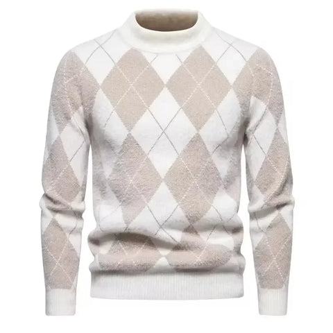 New Imitation Mink Sweater Soft and Comfortable  Fashion Warm Knit Sweater  Men Clothing