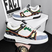Men's Shoes, Spring 2025 New Printed German Training Board Shoes, Versatile, Niche, High-end, Sports and Leisure Shoes