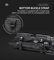 Fashion Casual Men Roll Top Shoulder Messenger Bag Large Size Outdoor Cycling Crossbody Side Bags Male Urban Trend Daypack