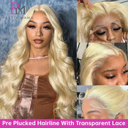 13x6 Cyan Blue Lace Front Wig Body Wave Light Green Lace Front Wig Human Hair Pre Plucked Blonde 613 Lace Frontal Wigs For Women