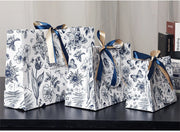 New Gift Bags Mother's Day Gift Wrapping Bags Floral Paper Bags Tote Bags Birthday Paper Bags Premium Gift Bags with Ribbon