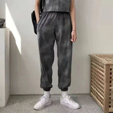 Women Clothing Sets Short Sleeve T-shirt+Pant 2Pcs 2024 Summer Camouflage Tie-Dyed Loose Tees Tops Sports Casual Suit New
