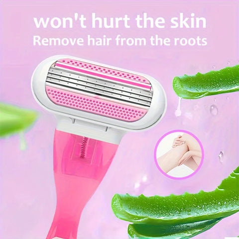 Women Safety Razor Blades Face/ Leg/ Armpit/ Bikini Beauty Hair Removal Shaving Compatible Venus Shaver