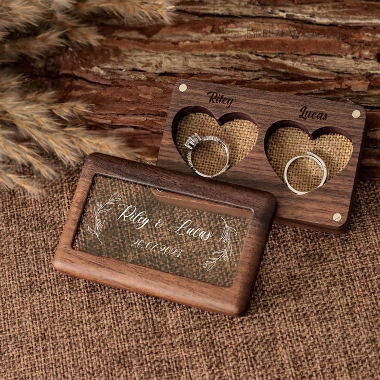 Custom Wood Travel Jewelry Box - Wooden Jewelry Organizer, Engraved Jewelry Storage, Portable Jewelry Case, Travel Storage