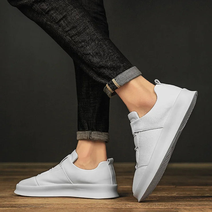 Leather Men Shoes lace up Fashion Formal Men Shoes outdoor Moccasins Italian Breathable Male Driving Shoes for men sneakers