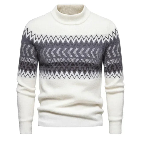 New Imitation Mink Sweater Soft and Comfortable  Fashion Warm Knit Sweater  Men Clothing