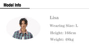 Women's Elegant Blouse Cotton Plaid Shirts Jackets Middle-aged Fashion Women's Clothing 2024 Sales Couples Shirts and Blouses
