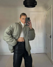 Women's Clothing 2025 Winter Street Fashion Loose Baseball Jacket Loose Jacket Cotton Coat Female Coat Winter Jacket Women