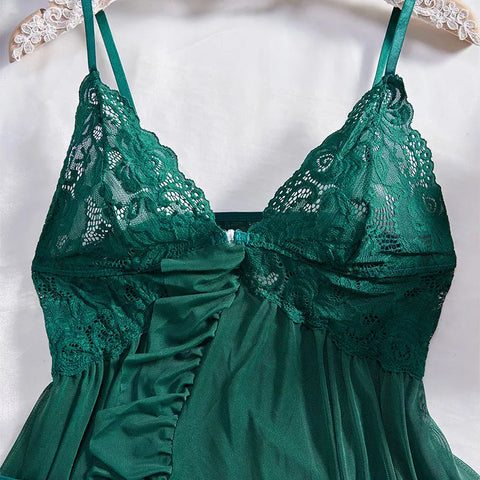 Erotic Underwear Sleepwear Sexy Lingerie Woman Transparent Porno Sexual Clothing Babydoll Underwear Crotchless Sleepwear Pajamas