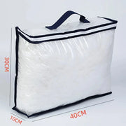 1-8Pcs Quilt Pillow Storage Bags Moving Bedding Packing Bags Transparent PVC Storage Bags Blanket Packing Bags Pillowcase Bags