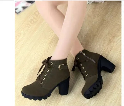 New Women autumn Winter Snow Boots Thick bottom short  Boots Women&