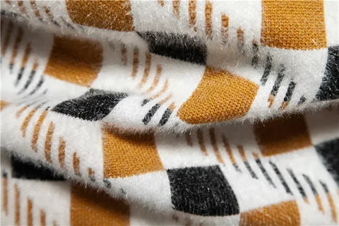 New Imitation Mink Sweater Soft and Comfortable  Fashion Warm Knit Sweater  Men Clothing