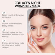 Collagen Peel off Mask Oil-Control Pore Shrinking Blackhead Removal Firming Lifting Moisturizing Brightening Night Wrapping Mask